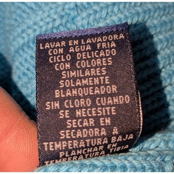 Evan-Picone Women's Blue Cable Knit Button-Up Cardigan Sweater XL - Picture 14 of 14